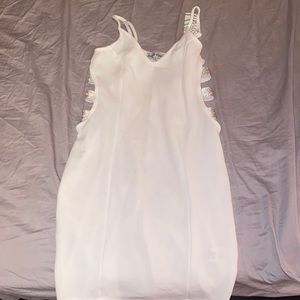 Open sided white dress